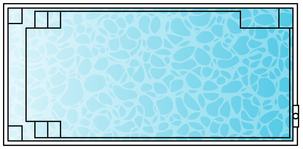 Nova SL-6 pool shape diagram