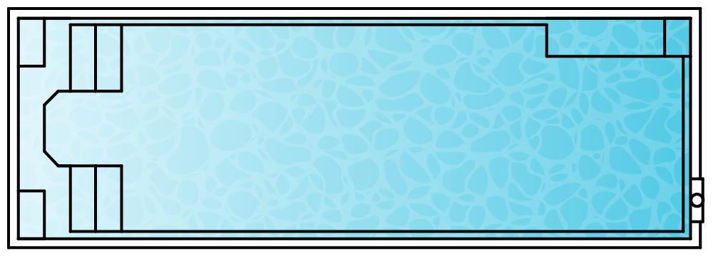 Majestic 7 pool shape diagram