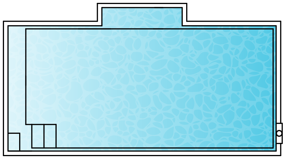 Oasis 6 pool shape diagram